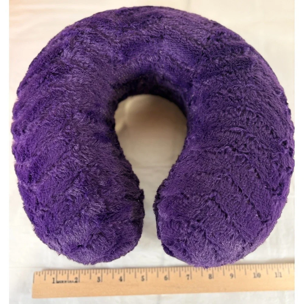 Luxe Essentials Memory Foam Travel Neck Pillow - Faux Fur Softness!